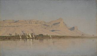 Sketch of Gebel Haridi, on the Nile