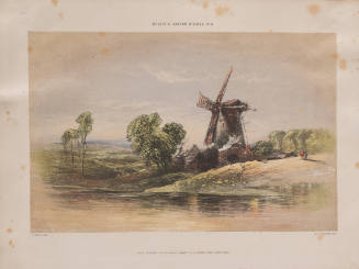 Landscape with Windmill, Bright's Crayon Studies, No. 2