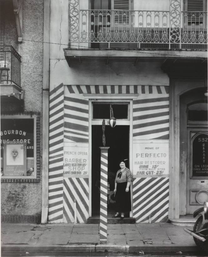Sidewalk and Shopfront, New Orleans