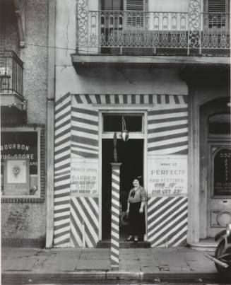 Sidewalk and Shopfront, New Orleans