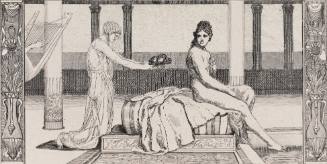 Psyche badend (Psyche bathes, from Cupid and Psyche)