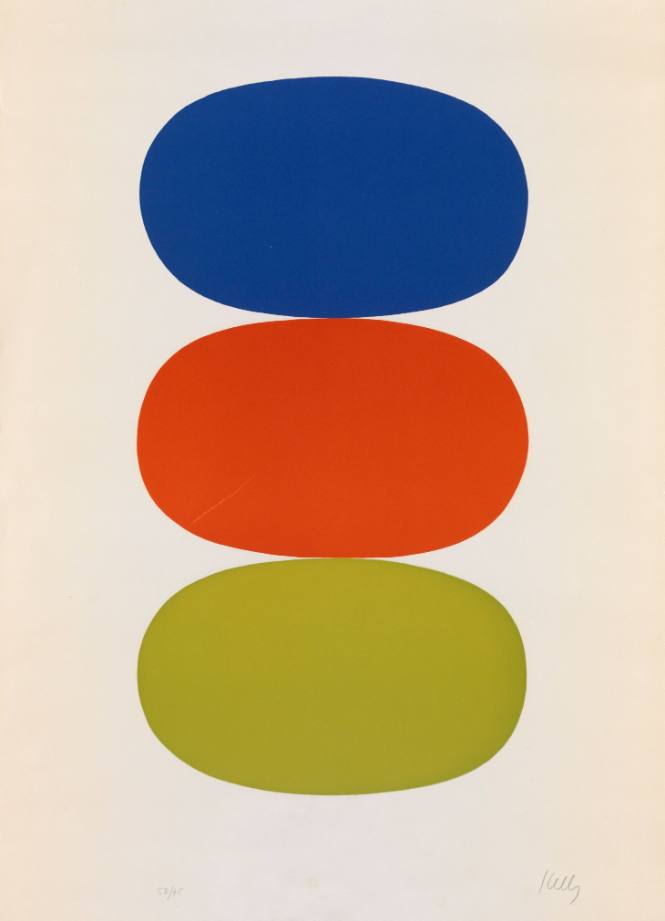 Blue and Orange and Green (Bleu et orange et vert)