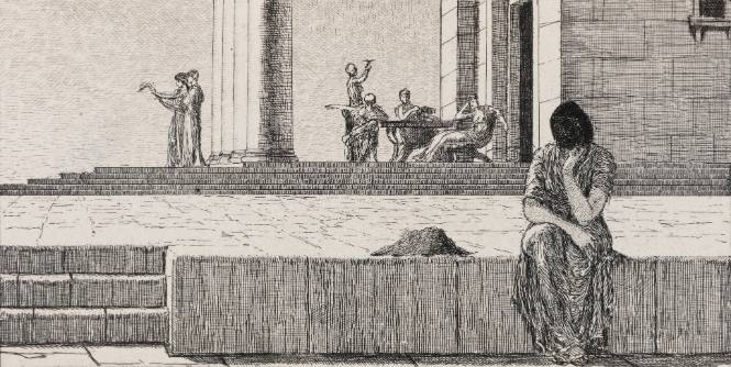 Psyche im Haus der Venus (Psyche in the home of Venus, from  Cupid and Psyche)