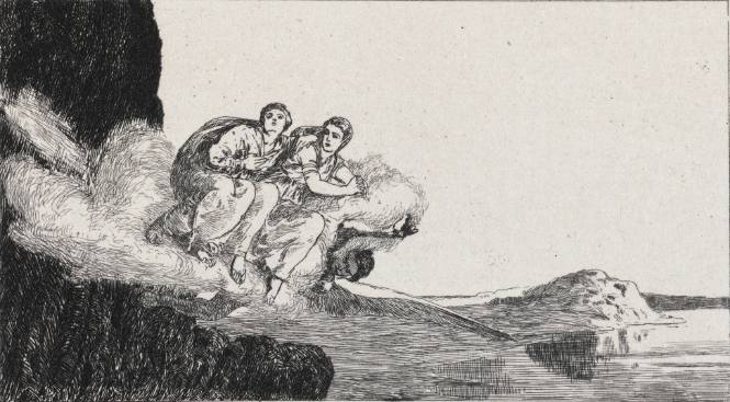 Zephyrus die Schwestern tragend (Zephyr transports the sisters, from  Cupid and Psyche)