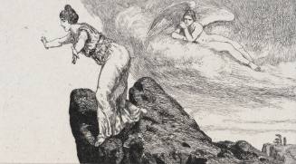 Die Schwestern sich vom Felsen sturzend (The sister throws herslf from the cliff, from Cupid and Psyche)