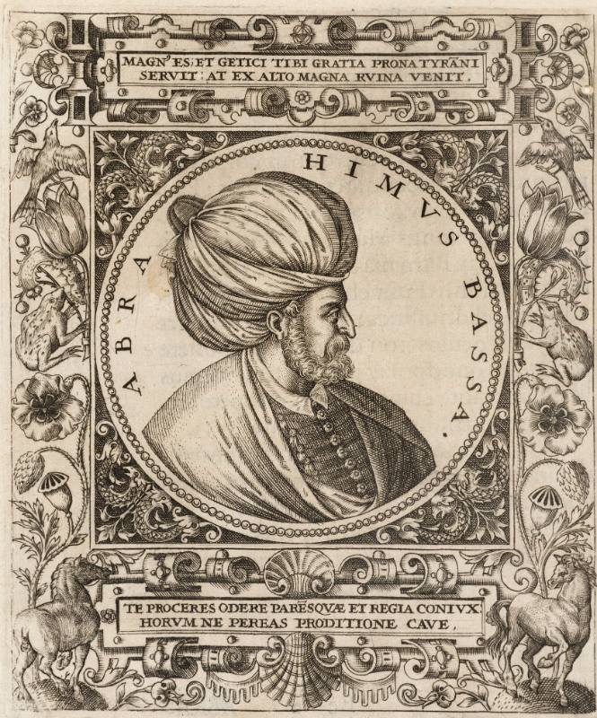 Portrait of Abrahim Bassa, from Vitae et icones Sultanorum turcicorum
