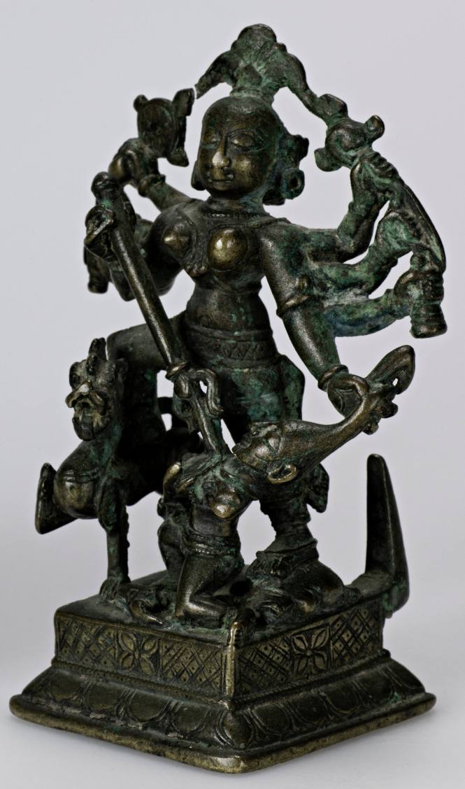 Provincial Bronze of Siva with eight arms killing the dwarf