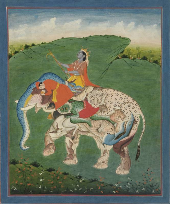 [Krishna Riding a Composite Elephant]