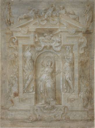 Design for an Ornament with Allegorical Figures
