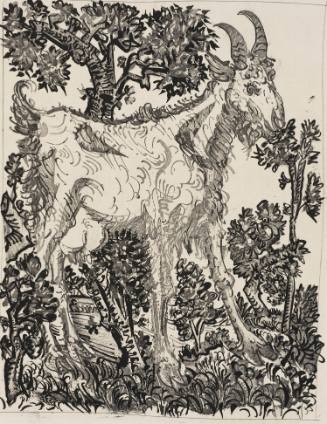 La Chèvre  (The Goat) from the series illustrating L'Hisoire naturelle by Georges Louis Leclerc de Buffon