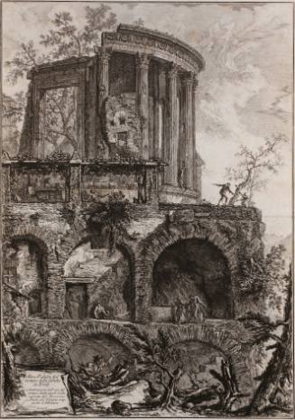 Altra veduta del tempio della Sibilla in Tivoli (Another view of the Sibylline Temple at Tivoli)