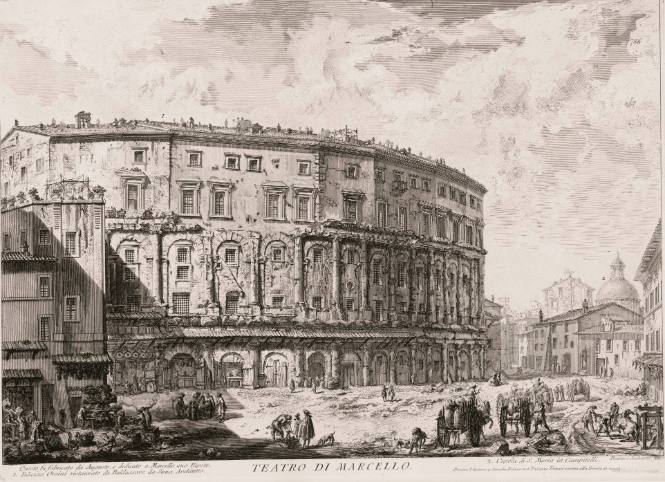 Teatro di Marcello (Theater of Marcellus) from Vedute di Roma, Vol. II