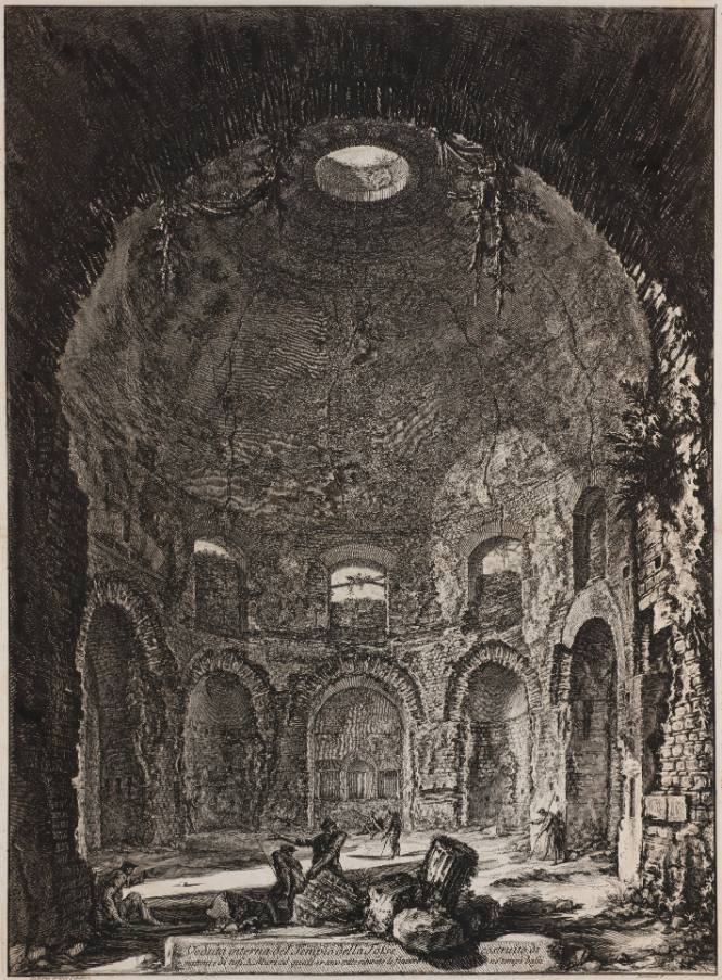 Veduta interna del Tempio della Tosse... (Interior view of the Tempio della Tosse...)