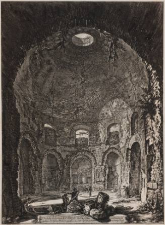 Veduta interna del Tempio della Tosse... (Interior view of the Tempio della Tosse...)