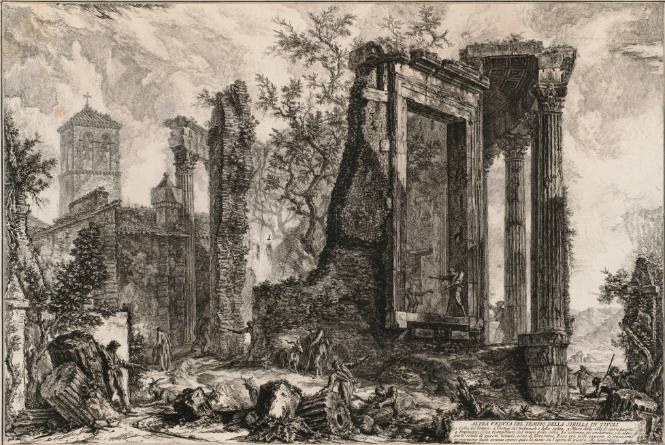 Altra veduta del tempio della Sibilla in Tivoli (Another view of the Sibylline Temple at Tivoli)