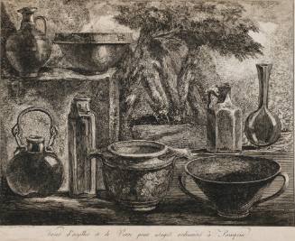 Vases d'Argilles et de Verre pour usages  ordinares à Pompeia (161.1 Pl . XXVI)