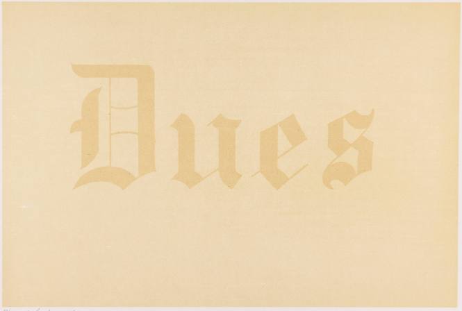 Dues from portfolio: News, Mews, Pews, Brews, Stews & Dues