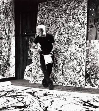 Jackson Pollock (in painting act)