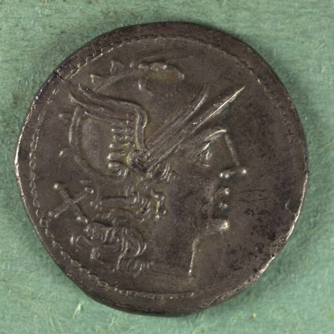 denarius, Roman Republic, 206-195 BCE