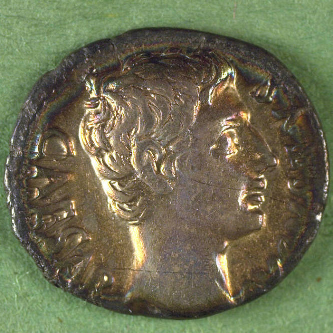 denarius, Roman Empire, Augustus, 19-18 BCE
