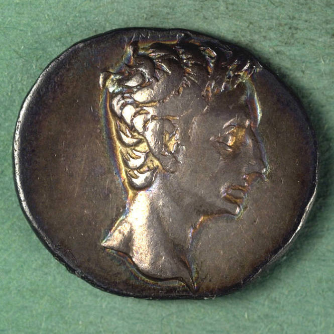 denarius, Roman Empire, Augustus, 27 BCE