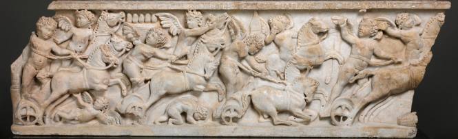 Front panel from a child's sarcophagus