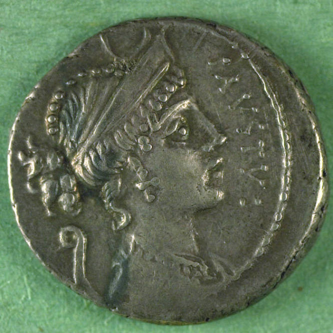 denarius, Roman Republic, 56 BCE