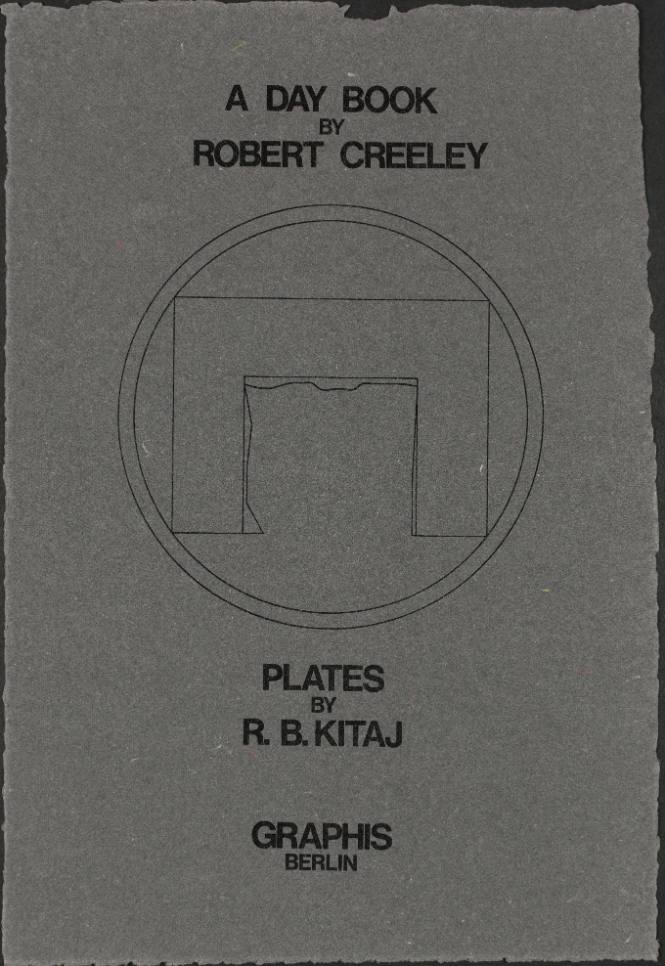 A Day Book by Robert Creeley: Title Page