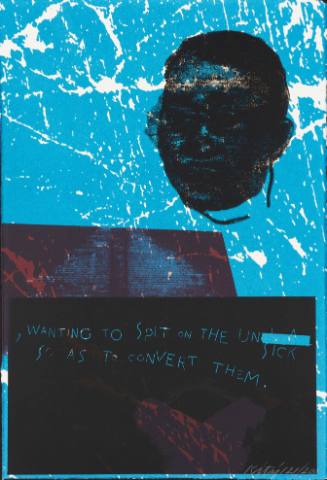 Print from A Day Book by Robert Creeley