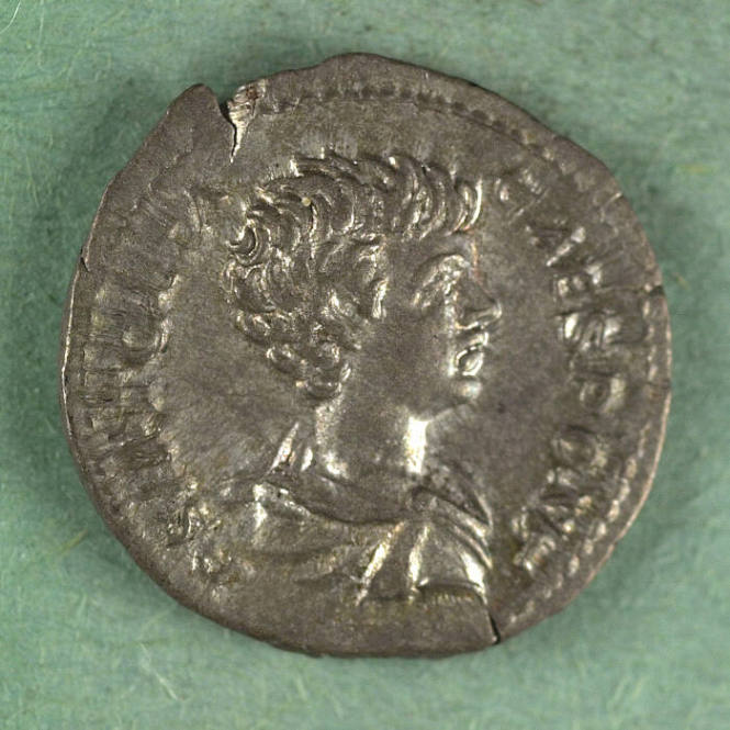 denarius, Roman Empire, Septimius Severus and Caracalla, 200-202 CE