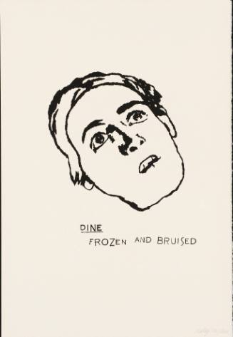 Print from A Day Book by Robert Creeley