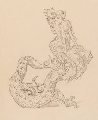 Study for The Great Wonder, Central Panel: Study of Dragon